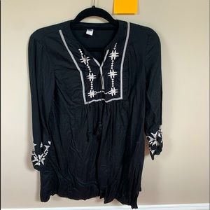 Cute Black Long Sleeve Dress!